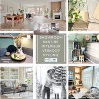 Inrichten en stylen van showroom, kantine, woning, leegstaande woningen, meedenken met kleuren en vloeren